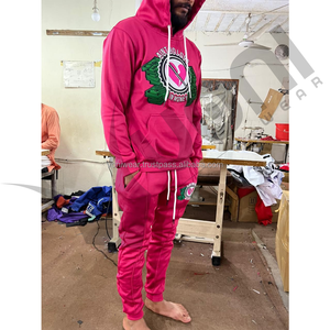 Ensemble de survêtement décontracté d'hiver imprimé personnalisé pour hommes et femmes, vêtements de sport OEM, tissu extensible respirant, marque privée, faible MOQ - Product Image 5