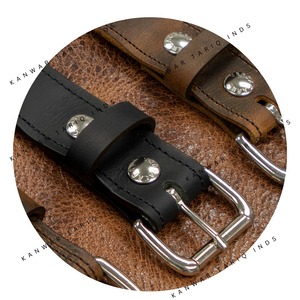 Cinturón deportivo de diseñador de calidad para hombre, cuero de vaca compuesto de doble capa con hebilla de aleación de latón macizo, cinturón de Golf - Product Image 4