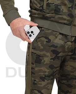 ชุดกีฬาซิปเต็มลำลองสำหรับผู้ชายชุดวอร์มวิ่งแขนยาวชุด2ชิ้นพิมพ์ลายระบายอากาศเป็นมิตรกับสิ่งแวดล้อมบวก - Product Image 5