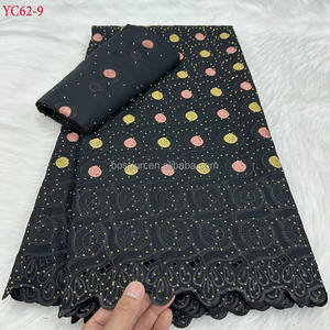 YC62  <span class=keywords><strong>Tissu</strong></span> en dentelle suisse Cristal du Sénégal, <span class=keywords><strong>tissu</strong></span> en dentelle suisse africaine, voile en dentelle pour robe de soirée de mariage - Product Image 5