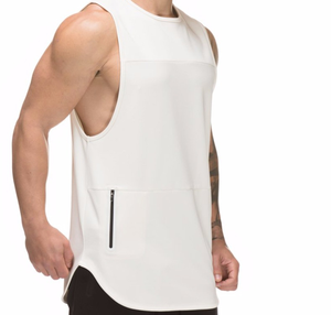 Chaleco de gimnasio de algodón 100% de estilo caliente, camisetas sin mangas de punto informales para hombres de excelente valor, Top de punto informal transpirable - Product Image 2