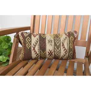 Almohada de lana Kilim Beige de lujo de 8x16 pulgadas, diseño rústico, seda tejida con estampado Floral esponjoso Vintage, ropa de cama portátil - Product Image 1