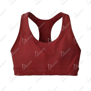 สปอร์ตบราสีพื้นสำหรับผู้หญิง ใส่สบาย รองรับแรงกระแทกสูง เหมาะสำหรับโยคะ วิ่ง ฟิตเนส ออกกำลังกาย ชุดออกกำลังกายทันสมัยสำหรับการออกกำลังกาย - Product Image 3