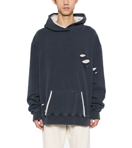 เสื้อฮู้ดผู้ชายผ้าฝ้ายผสมกรดซัก - Product Image 1