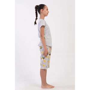 Conjunto Capri Ovalado para Niñas con Cuello y Manga Corta, Ropa de Dormir, Tallas 7-8/13-14 - Product Image 2