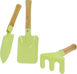 Wholesale Price Garden <b>Tools</b> Green Color Most Demanding Attractive Design Garden Ware Home Gardening Hand <b>Tool</b> <b>Set</b> <b>Wooden</b> Handle - Product Image 1