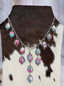 Collier multi-pierres en argent sterling fait à la main Bijoux artisanaux élégants Collier de pierres précieuses colorées pour femmes - Product Image 5