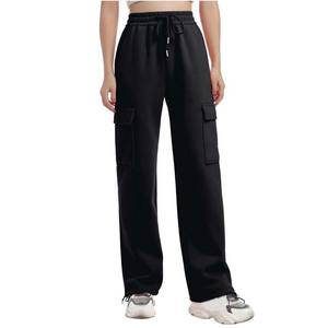 2025 hiver nouveau Design Slim Fit Logo personnalisé pantalons de survêtement haute qualité pantalon de survêtement taille haute vêtements pour femmes pantalons pantalons - Product Image 4