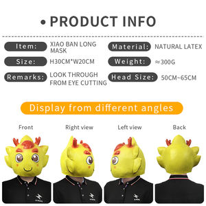 Maschera di Halloween per adulti festa maschera Cosplay piccolo drago uomo testa Cove maschera all'ingrosso atmosfera per festa di Halloween - Product Image 2