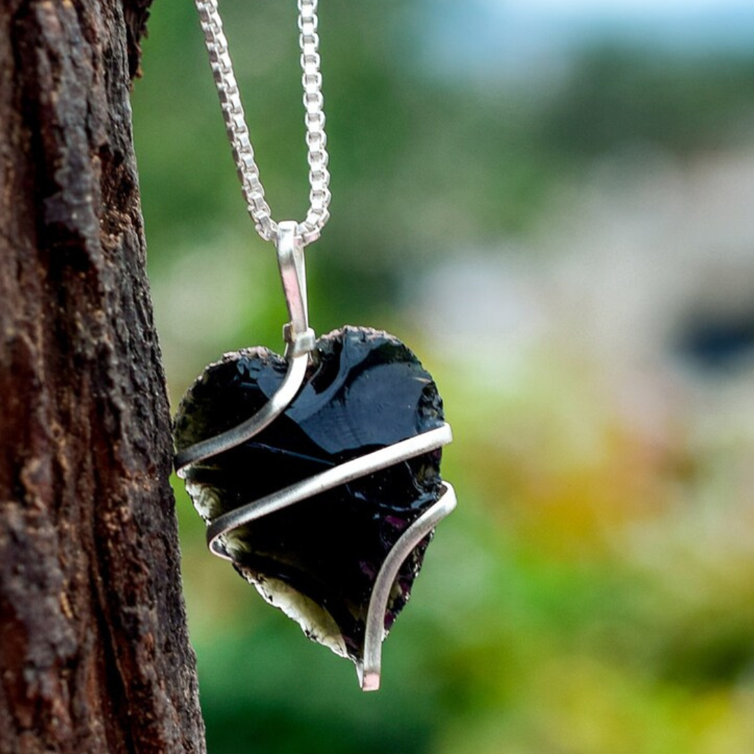 Black Obsidian Heart Normal Wrap