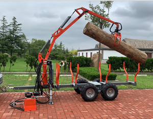 Cina RIMA marca strada agro-silvicoltura atv machine 4wd log rimorchio con gru e pinza - Product Image 4