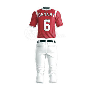 Uniforme de béisbol impreso personalizado con tela duradera y logotipos sublimados Uniforme de béisbol sublimado - Product Image 2