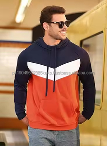 Sudadera con Capucha de Manga Larga con Bloques de Color para Hombre, Sudadera Elegante con Bolsillo Tipo Canguro, Ideal para Uso Casual, Comodidad Durante Todo el Día - Product Image 6