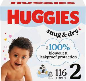Pañales HUGGIES SNUG&Dry GIGA Talla 2, 116 Unidades - Product Image 1
