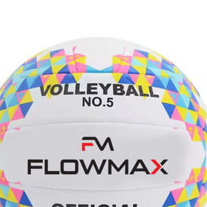 Flowmax 2025, nuevo diseño, voleibol, impresión colorida, suave al tacto, pelota de voleibol cosida a máquina personalizada - Product Image 5