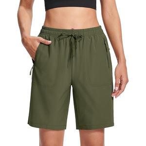 Shorts de sport taille haute pour femmes, shorts de yoga pour la course à pied, style décontracté, tennis, shorts pour femmes 100% coton, entraînement - Product Image 4