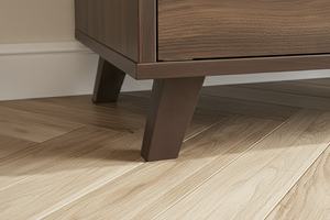 Meuble à chaussures moderne et élégant pour salon, 4 portes, 6 niveaux, 18 paires, modèle à monter soi-même/à démonter, SC503, noyer colombien blanc, fabriqué - Product Image 5