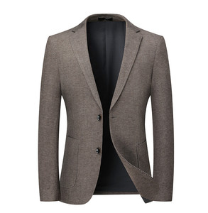 Veste de costume formelle ajustée pour homme personnalisable, blazer élégant, nouveau costume d'affaires classique décontracté, vêtements de mariage, couleur unie - Product Image 6