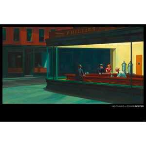 Póster de los Nighthawks de Edward Hopper, diseño moderno para decoración de pared - Product Image 3