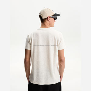 Venta al por mayor de camisetas de alta calidad de gran tamaño camiseta suave de algodón liso para los hombres - Product Image 5