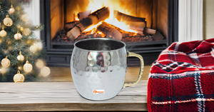 16 Ounce Insulated Stainless Steel Moscow Mule Mugs with <b>Unique</b> Design Brass Handle Durable Cup Coffee Beer Sublimation Feature - Product Image 6