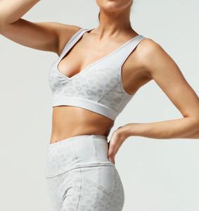 Conjunto de Yoga de Dos Piezas para Mujer, Diseño Sólido, Sin Costuras, Ropa Deportiva de Spandex/Algodón, Secado Rápido, Transpirable, para Gimnasio - Product Image 4