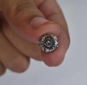 5 CT สีเทา Moissanite เพชรเพชรเหลี่ยมเหลี่ยมพลอย VVS ความชัดเจน Moissanite สีเทาทําสําหรับเครื่องประดับ Moissanite และเครื่องประดับที่กําหนดเอง - Product Image 3