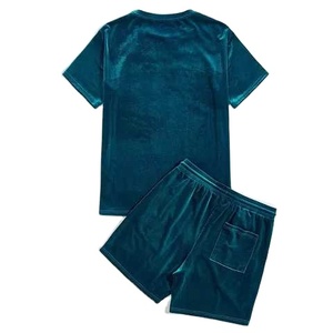 Ensemble de survêtement pour hommes, survêtement, slim et léger, couleur unie, réfléchissant, bon marché, vêtement Streetwear - Product Image 2
