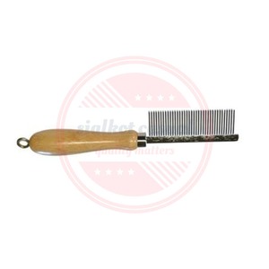 Deshedding Pet Grooming Supplies and Comb <b>Brush</b> Tools for Pets| Wholesale Wooden Handle Grooming Combs - Product Image 3