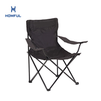 HOMFUL Chaise Pliante Portable d'Extérieur pour Pique-Nique, Plage ou Camping en Métal avec Porte-Gobelet
