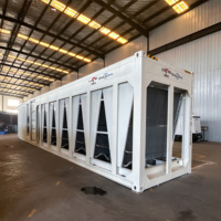 DrolinBox USA Conteneur de 40 pieds pour l'extraction de Bitcoin avec système de refroidissement par eau, 192 unités S19 Hydro, 1200 kW max.