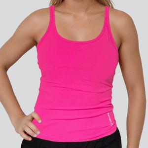 Chaleco deportivo de punto transpirable y antipilling de cintura alta para mujer, con estampado de letras, de Spandex/Poliéster, ajustado al cuerpo - Product Image 2