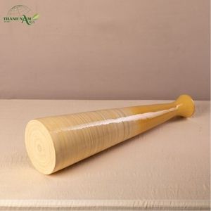 Thanh Nam Arts Modern Coiled Tall Spun Bamboo Tabletop <b>Vase</b> with Natural Gradient Finish Eco-Friendly - Product Image 2