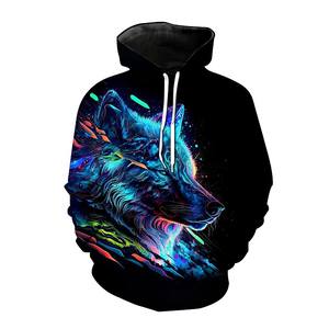 Tout nouveau 3D Animal imprimé sweats à capuche hommes mode décontracté surdimensionné pull Hip Hop Harajuku Streetwear sweats à capuche - Product Image 5