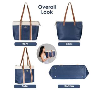 Fashionable Leather Shoulder <b>Tote</b> Bag for Women Stylish Office Bag Wholesale Leather Bags from India - Product Image 2