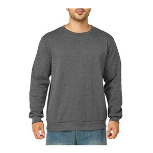 Sweat-shirts à capuche professionnels 100% coton, sweat-shirts en polyester vierges, col rond, impression de logo personnalisé, design de sweat-shirt à enfiler - Product Image 4