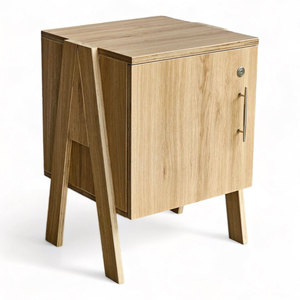 40x40x48cm Personal <b>Locker</b> with Lockable Door TCN68046 Plywood <b>Storage</b> Unit - Product Image 1