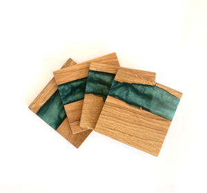 Planche à découper rectangulaire en bois d'acacia et résine 13,8*9 pouces, grain sur le dessus, pour la cuisine, planche à découper et à trancher, matériau en bambou - Product Image 6