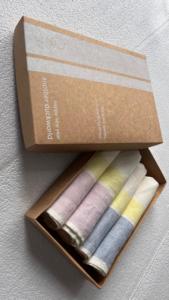 Luxury Custom Logo Printed Linen <b>Towel</b> Sets Boxed Cotton Woven <b>Towel</b> Gift Sets Wholesale Personalized Logo Boxes - Product Image 2
