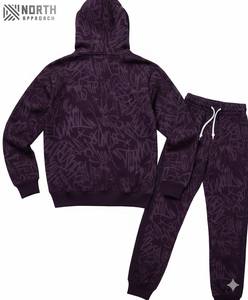 Conjuntos de Sudaderas con Capucha de Invierno con Estampado Personalizado, 100% Algodón, Manga Larga, Parche Bordado, Pantalones de Chándal - Product Image 2