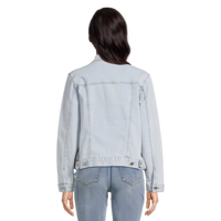 Service OEM Vestes en jean grande taille pour femmes Conception personnalisée Jeans délavés de qualité supérieure à la mode Vestes décontractées coupe ajustée pour femmes