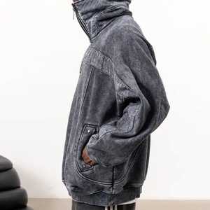 Sudadera Unisex Estilo Urbano |   Lavado Ácido Desgastado, Bordado Desteñido |   Secado Rápido, Logotipo Personalizado, Calidad Premium, Precio Bajo - Product Image 4