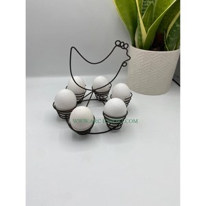 Estantes para Huevos de Diseño con Soporte en Forma de Gallo, Color Negro, Recubrimiento en Polvo, Calidad Premium, Aspecto Atractivo, Más Vendidos - Product Image 1