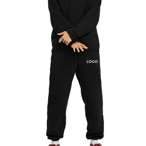 Men's heavy breathable sports jogging pants <b>elastic</b> drawstring <b>waist</b> loose straight casual <b>trousers</b> thick men's sweater pants - Product Image 1