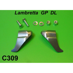 Embouts en caoutchouc pour protection du bas de jambes - "Shark Teeth" - Lambretta DL / GP - Product Image 1