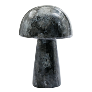 Larvikite champignon cristal naturel sculpture pierre de guérison Mini figurine de pierres précieuses pour Reiki énergie décor à la maison et cadeaux - Product Image 1