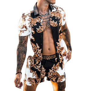 Ensemble de plage pour homme 2 pièces, short confortable pour une expérience optimale de bain de soleil - Product Image 1