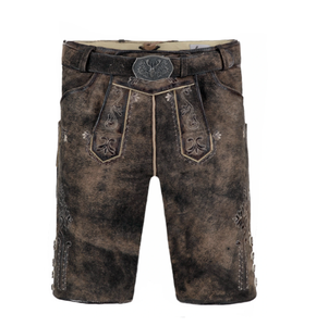 Short bavarois en daim de chèvre Ledhosen Oktoberfest Lederhosen Short bavarois Design personnalisé Dernier pantalon bavarois allemand pour homme - Product Image 1