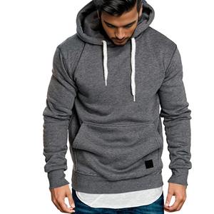 Sudadera con capucha de talla grande de alta calidad, ropa de calle sólida de algodón y poliéster para hombres con logotipo personalizado, esencial de invierno - Product Image 6