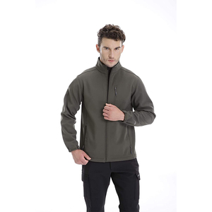 Chaqueta Cortavientos Impermeable de Soft Shell para Hombre, con Cuello Alto, Spandex/Poliéster, con Logotipo Frontal, Informal, para Exteriores, Ropa Personalizada - Product Image 5